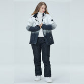 MARKERWAY Women's Thickened Warm Ski Jackets and Pants Set
